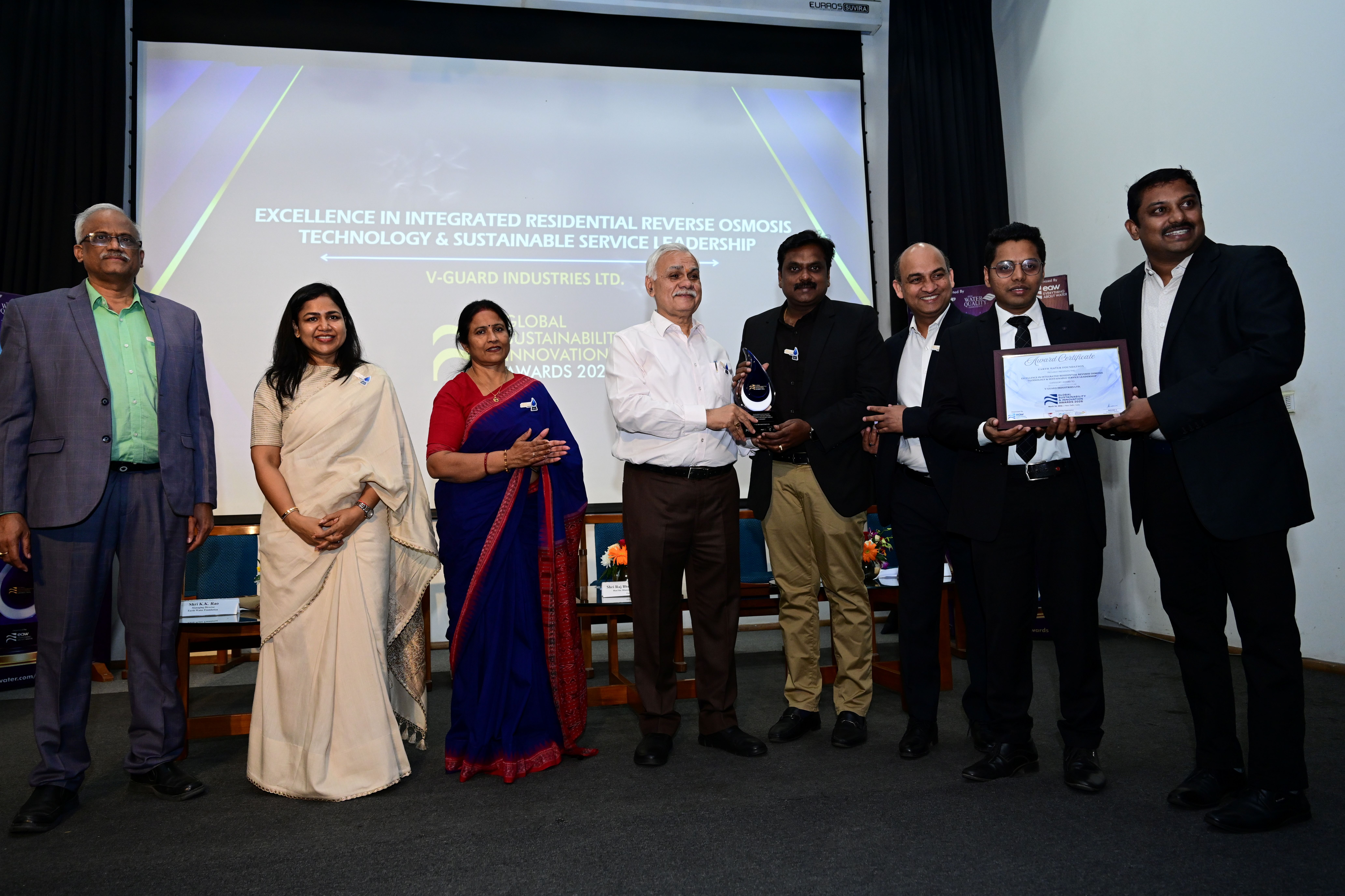 V-Guard Industries Ltd.  EXCELLENCE IN INTEGRATED RESIDENTIAL REVERSE OSMOSIS TECHNOLOGY & SUSTAINABLE SERVICE LEADERSHIP